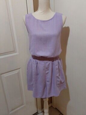 🌺 NWT Automet Lilac Linen Blouson Top & Shorts Set